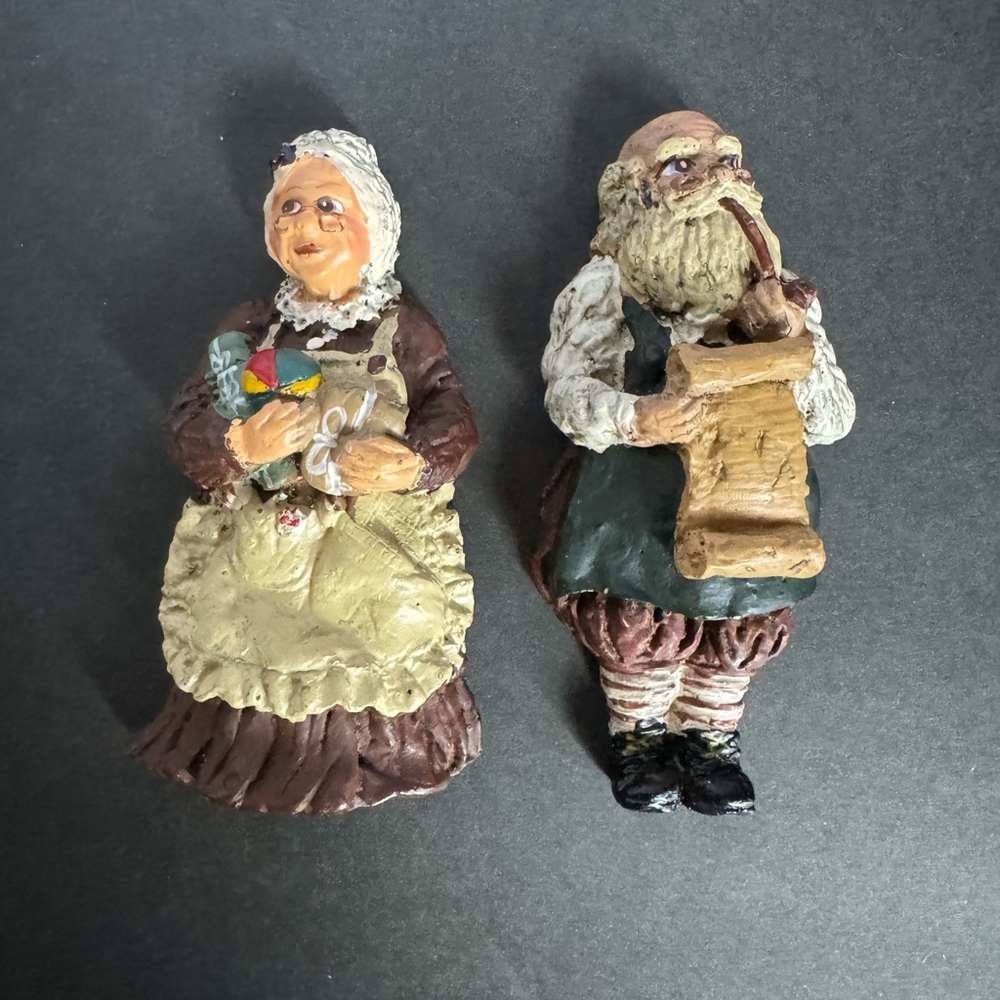 Vintage June McKenna Mr and Mrs  Claus Ornament